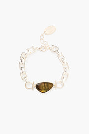 Chan Luu Chain Link Bracelet in Labradorite Silver