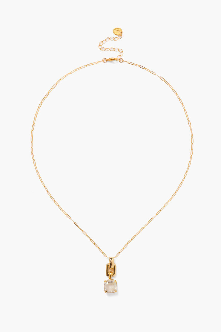 Chan Luu Ellis Necklace Crystal Gold