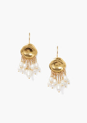 Chan Luu Medusa Earrings White Gold Pearl - Whim BTQ