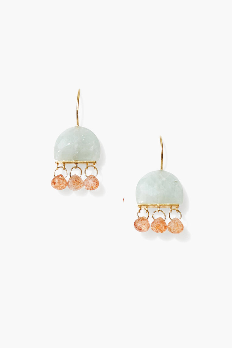 Chan Luu Elsie Earrings in Aquamarine Mix