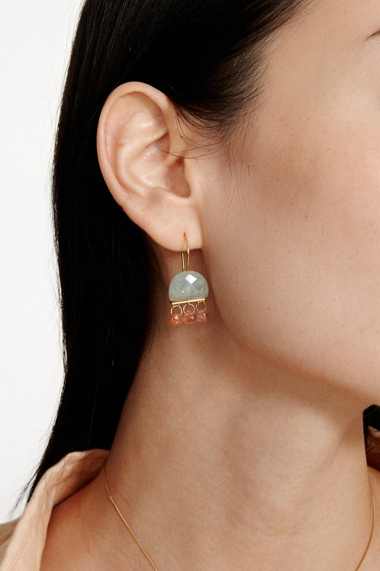 Chan Luu Elsie Earrings in Aquamarine Mix