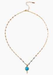 Chan Luu Turquoise and Pearl Penina Pendant Necklace - Whim BTQ