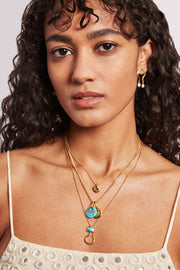 Chan Luu Coin Charm Necklace in Turquoise - Whim BTQ