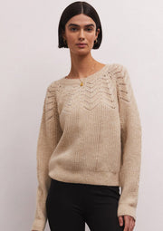 Z Supply Sabine Pointelle Sweater - Whim BTQ
