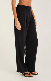 Z Supply Lucy Twill Pant in Black - Whim BTQ