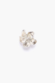 Chan Luu Carved Flower Earrings in Silver - Whim BTQ