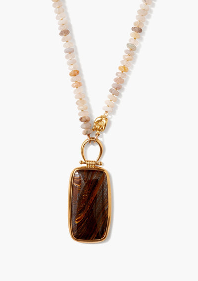Chan Luu Leon Pendent Necklace in African Opal - Whim BTQ